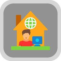 Work From Home Vector Icon Design