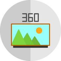 360 Image Vector Icon Design