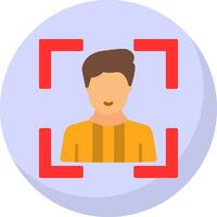 Face Scan Vector Icon Design
