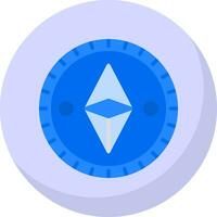 Ethereum Coins Vector Icon Design