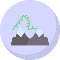 Northern lights Vector Icon Design