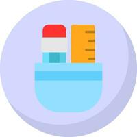 Pencil Case Vector Icon Design