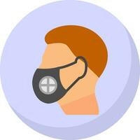 Face Mask Vector Icon Design