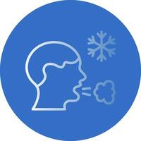 Frosty breath Vector Icon Design