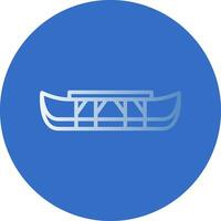 Eskimo kayak Vector Icon Design