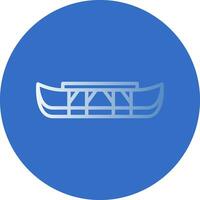 Eskimo kayak Vector Icon Design