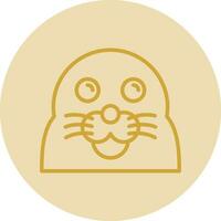 Seal Vector Icon Design