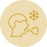 Frosty breath Vector Icon Design