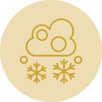 Snowfall Vector Icon Design