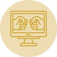 Fighting Game Vector Icon Design