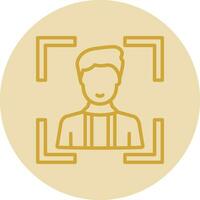 Face Scan Vector Icon Design