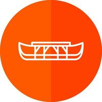 Eskimo kayak Vector Icon Design
