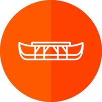 Eskimo kayak Vector Icon Design