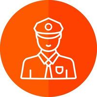 Security Guard Vector Icon Design