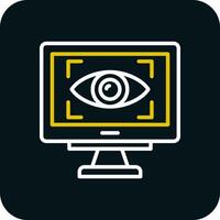 Eye Tracking Vector Icon Design