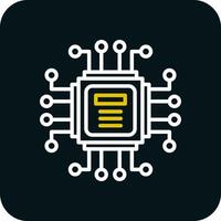 Computer Chip Vector Icon Design