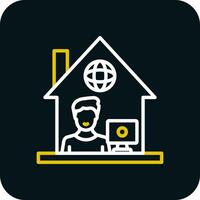 Work From Home Vector Icon Design