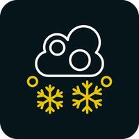 Snowfall Vector Icon Design