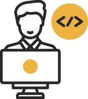 Programmer Vector Icon Design