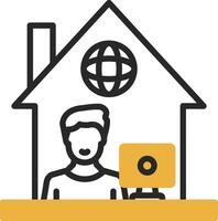 Work From Home Vector Icon Design