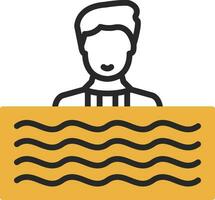 Swim Vector Icon Design