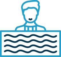 Swim Vector Icon Design