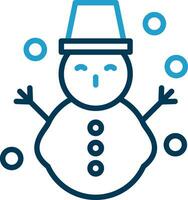 Snowman Vector Icon Design