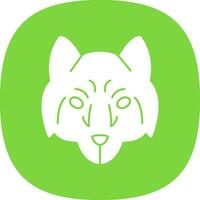 Arctic wolf Vector Icon Design