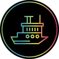 Icebreaker ship Vector Icon Design