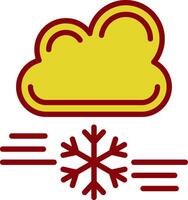 tormenta de nieve vector icono diseño