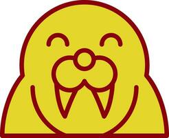 Walrus Vector Icon Design