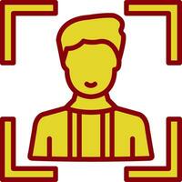 Face Scan Vector Icon Design