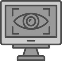 Eye Tracking Vector Icon Design