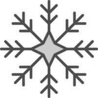 diseño de icono de vector de copo de nieve