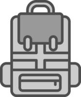 Backpack Vector Icon Design