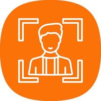 Face Scan Vector Icon Design