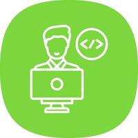 Programmer Vector Icon Design