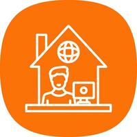 Work From Home Vector Icon Design