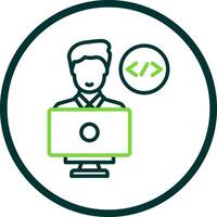 Programmer Vector Icon Design