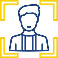 Face Scan Vector Icon Design