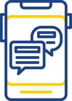 Online Chat Vector Icon Design