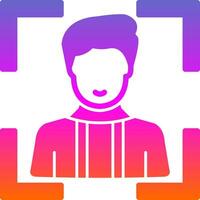 Face Scan Vector Icon Design