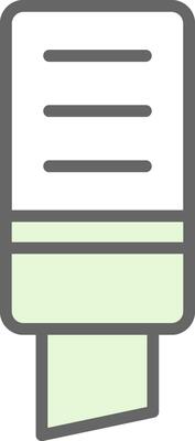 Eraser Vector Icon Design