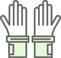 guantes, vector, icono, diseño vector