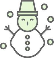 Snowman Vector Icon Design