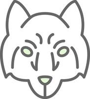 Arctic wolf Vector Icon Design