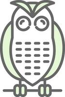 Snowy owl Vector Icon Design