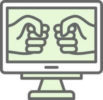 Fighting Game Vector Icon Design