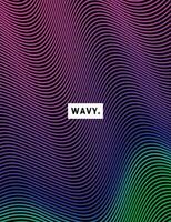 Fluid and wavy lines background template copy space. Dynamic color gradation backdrop design for poster, banner, magazine, cover, leaflet, flyer, or brochure. vector