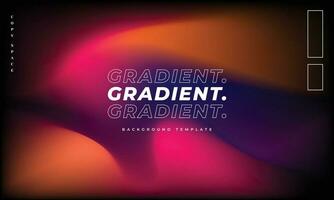 Colorful gradient mesh background template copy space. Wavy backdrop design. Dynamic color gradation graphic element for poster, banner, landing page, leaflet, flyer, or presentation. vector